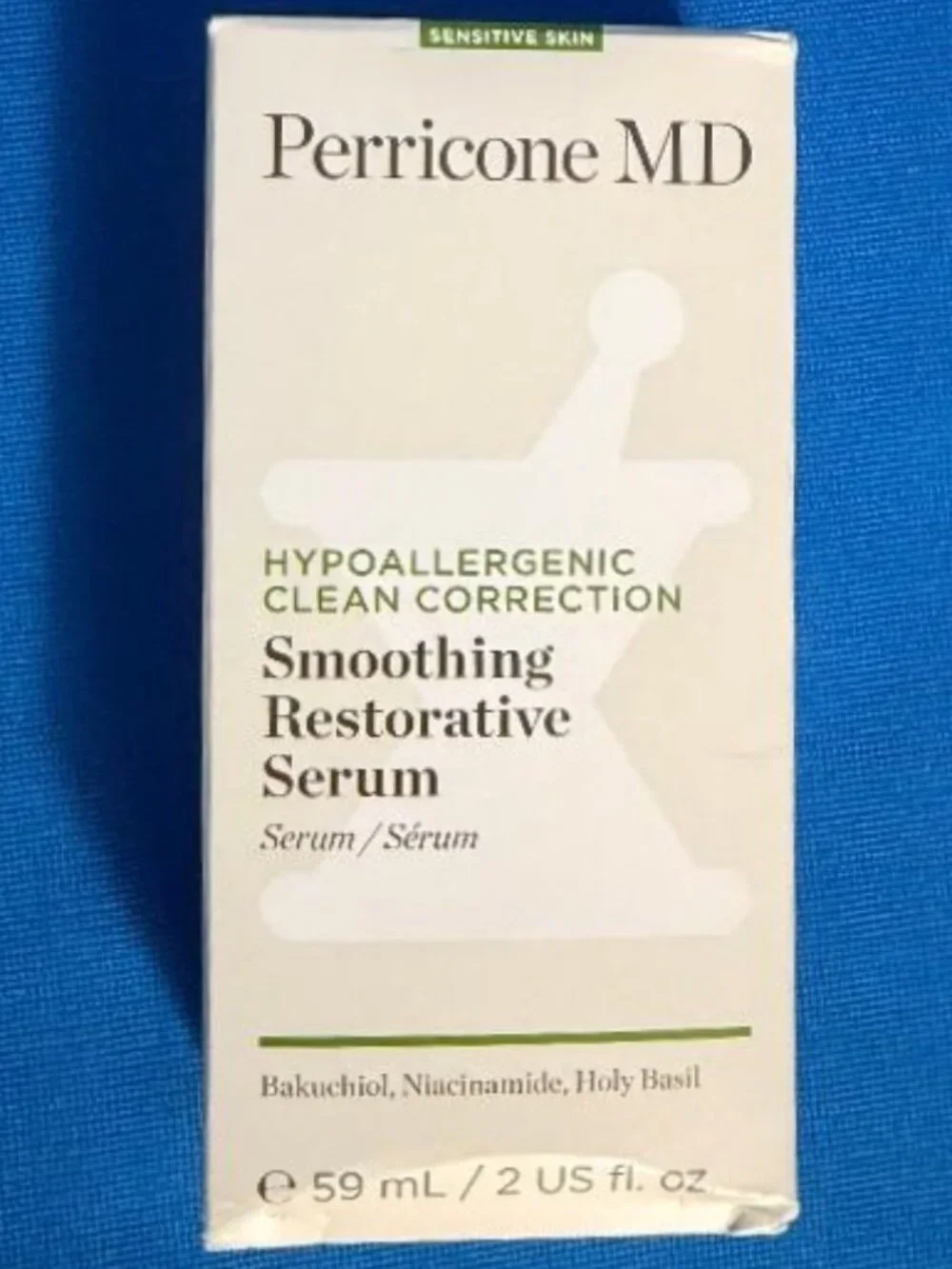 NEW PERRICONE MD SMOOTHING RESTORATIVE SERUM / HYPOALLERGENIC CLEAN CORRECTION